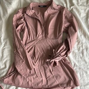 Pink Button-Up Blouse/Dress